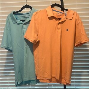 Bundle-2 Izod Polo Shirts Men's size L